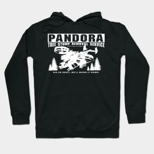 Pandora Tree stump removal service - dark tees Hoodie